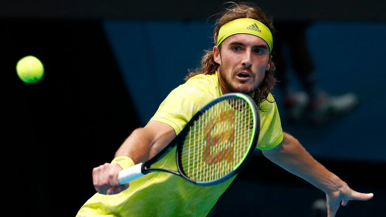 Stefanos Tsitsipas am Donnerstag in Melbourne Stefanos Tsitsipas on Thursday in Melbourne