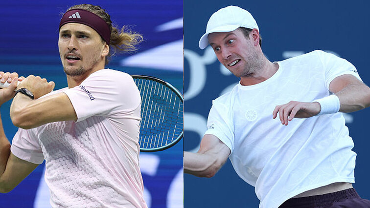 Alexander Zverev und Botic van de Zandschulp treffen heute Nacht erstmals aufeinander