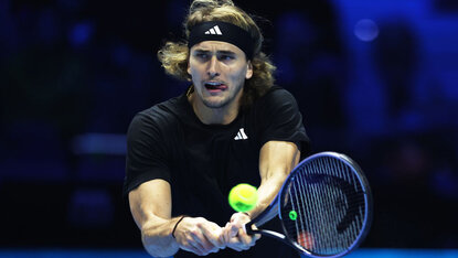 Alexander Zverev am Freitagabend in Turin Alexander Zverev am Freitagabend in Turin