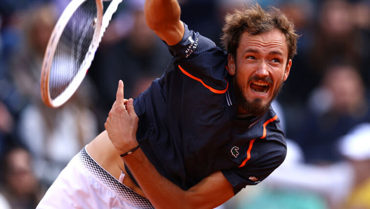 Daniil Medvedev in Rome on Sunday