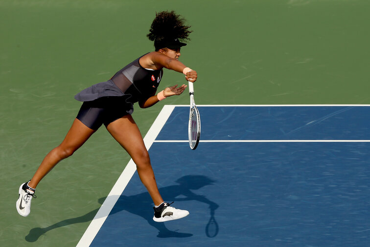 Naomi Osaka is in the final of the Western & Southern Open after a sovereign success over Elise Mertens