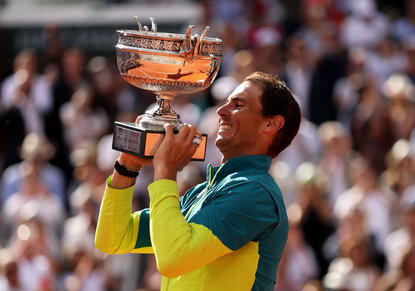 Rafael Nadal triumphierte 14-mal in Paris Rafael Nadal triumphierte 14-mal in Paris