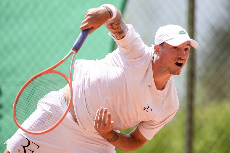 Dennis Novak is in the second round in Gstaad