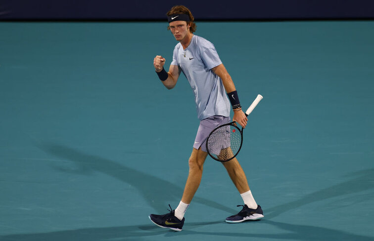 Andrey Rublev is in the round of 16 in Miami