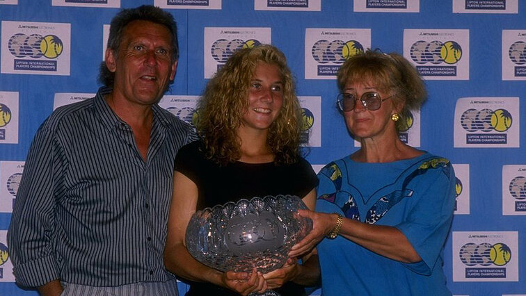 Karolj Seles mit Tochter Monica und Ehefrau Ester Karolj Seles mit Tochter Monica und Ehefrau Ester