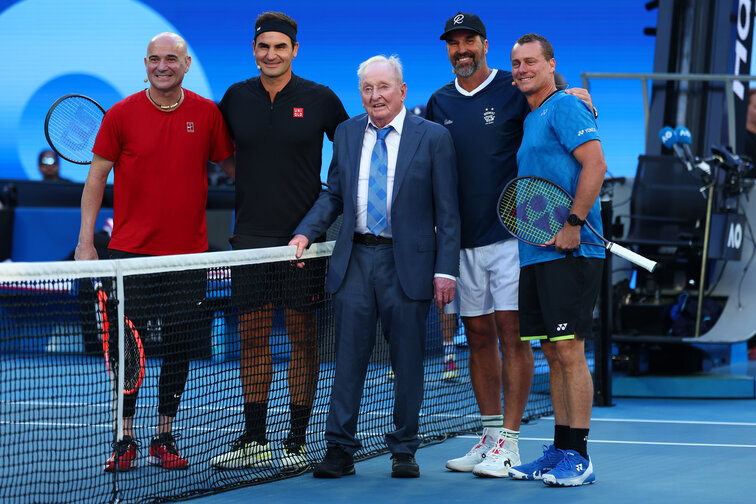 Andre Agassi, Roger Federer, Rod Laver, Patrick Rafter, Lleyton Hewitt