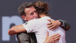 Patrik Kühnen mit Champion Alexander Zverev bei den BMW Open by Bitpanda 2025