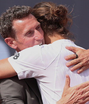 Patrik Kühnen mit Champion Alexander Zverev bei den BMW Open by Bitpanda 2025