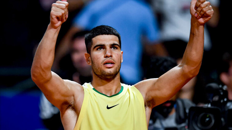 Carlos Alcaraz bietet immer eine Show Carlos Alcaraz bietet immer eine Show