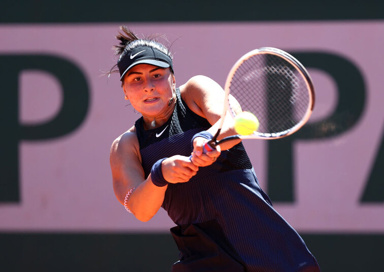 Bianca Andreescu at the French Open in Paris