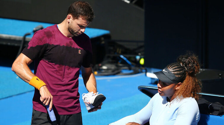 Grigor Dimitrov und Serena Williams kennen sich gut Grigor Dimitrov and Serena Williams know each other well