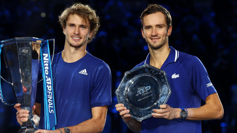 The balance between Alexander Zverev and Daniil Medvedev has been balanced so far