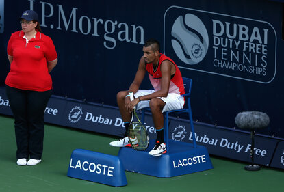 Nick Kyrgios hat seine Teilnahme beim ATP-500-Event von Dubai abgesagt Nick Kyrgios hat seine Teilnahme beim ATP-500-Event von Dubai abgesagt