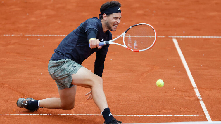 Dominic Thiem bei einem seiner Paradeschläge