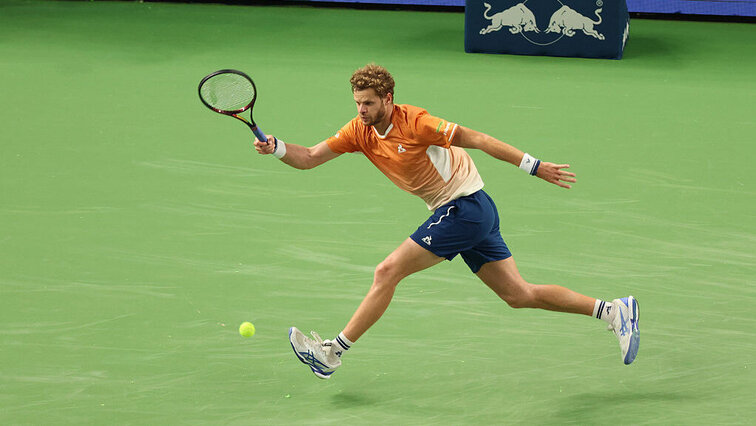 Yannick Hanfmann erreichte nach zwei Siegen in der Qualifkation das Hauptfeld in Brüssel. Yannick Hanfmann erreichte nach zwei Siegen in der Qualifkation das Hauptfeld in Brüssel.