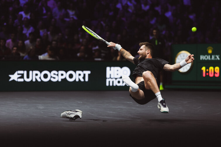 Zweiter Platz: Corentin Moutet beim Paris-Indoor-Masters