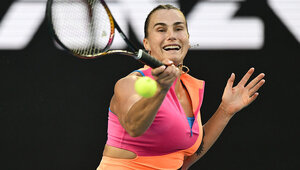 Aryna Sabalenka musste sich bei ihrem ersten Auftritt in Melbourne 2026 strecken