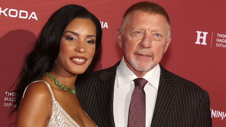 Boris Becker mit seiner Frau Lilian.