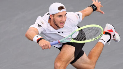 Jan-Lennard Struff im deutschen Davis-Cup-Trikot Jan-Lennard Struff im deutschen Davis-Cup-Trikot