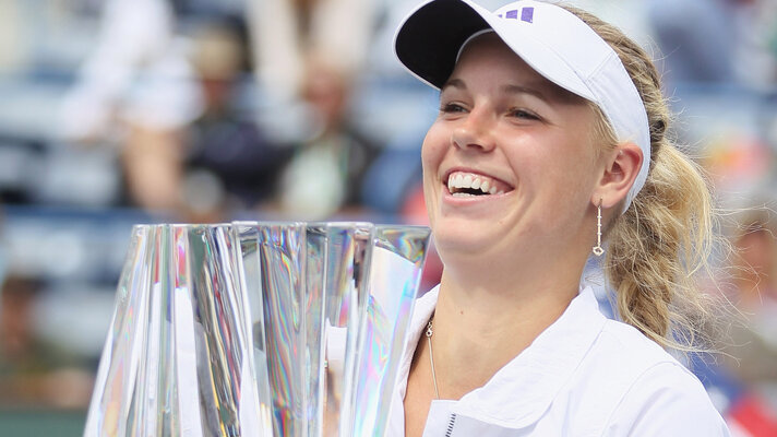 Caroline Wozniacki is allowed to celebrate in 2011 - after a 6: 1, 2: 6, 6: 3 against Marion Bartoli