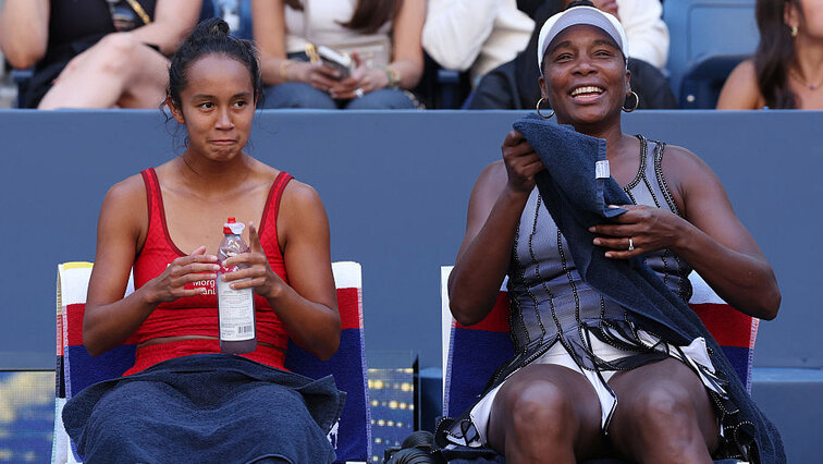 Zwei, die sich bislang prächtig ergänzen: Leylah Fernandez und Venus Williams Zwei, die sich bislang prächtig ergänzen: Leylah Fernandez und Venus Williams