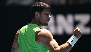 Australian Open: Carlos Alcaraz zieht trotz Anlaufschwierigkeiten souverän ins Viertelfinale ein