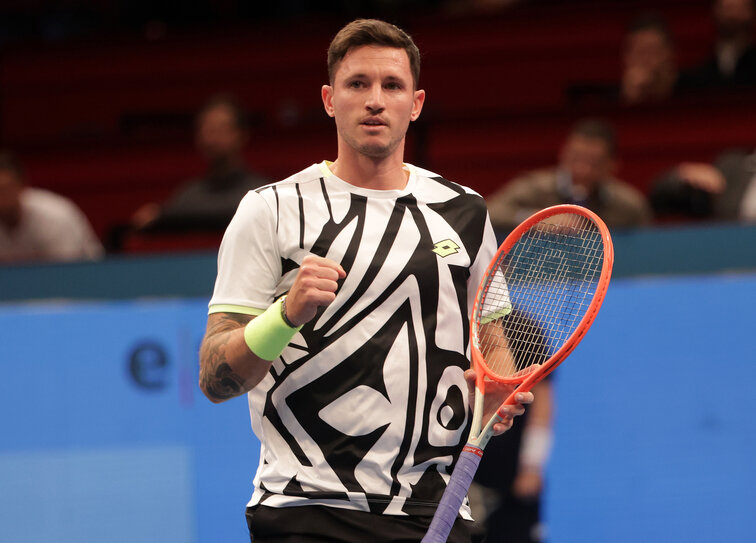 Dennis Novak is in the second round in Vienna