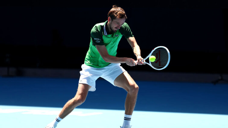 Daniil Medvedev steht im Viertelfinale der Australian Open. Daniil Medvedev steht im Viertelfinale der Australian Open.