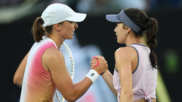 Eva Lys und Iga Swiatek trafen im Achtelfinale der Australian Open aufeinander Eva Lys und Iga Swiatek trafen im Achtelfinale der Australian Open aufeinander