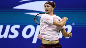 Alexander Zverev am Mittwoch in Flushing Meadows