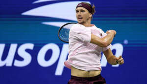 Alexander Zverev am Mittwoch in Flushing Meadows