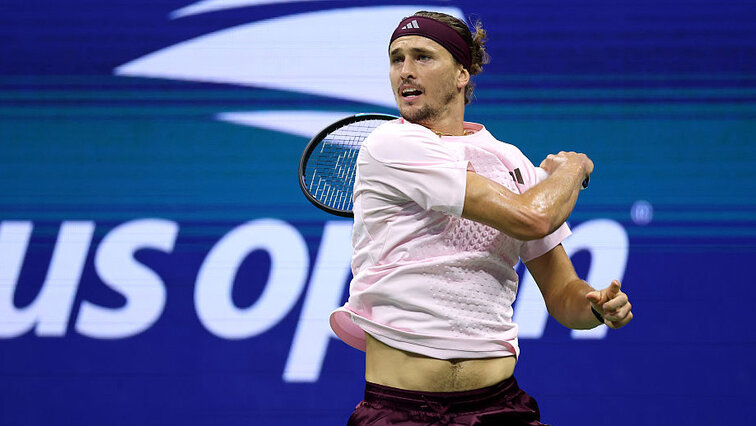 Alexander Zverev am Mittwoch in Flushing Meadows