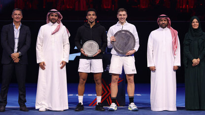 Die NextGen Finals inklusive ATP-Chef Andrea Gaudenzi waren in Saudi-Arabian schon zu Gast Die NextGen Finals inklusive ATP-Chef Andrea Gaudenzi waren in Saudi-Arabian schon zu Gast