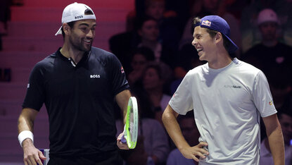 Matteo Berrettini und Joel Schwärzler sind heute in der Wiener Stadthalle im Einsatz Matteo Berrettini und Joel Schwärzler sind heute in der Wiener Stadthalle im Einsatz