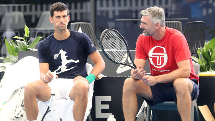 Das Erfolgsteam von Melbourne: Novak Djokovic und Goran Ivanisevic Das Erfolgsteam von Melbourne: Novak Djokovic und Goran Ivanisevic