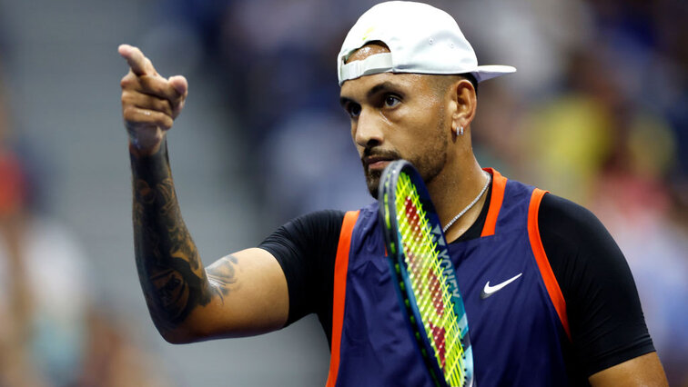 Nick Kyrgios in New York on Sunday night