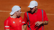 Lucas Miedler und Neil Oberleitner zuletzt beim Davis Cup in Wien