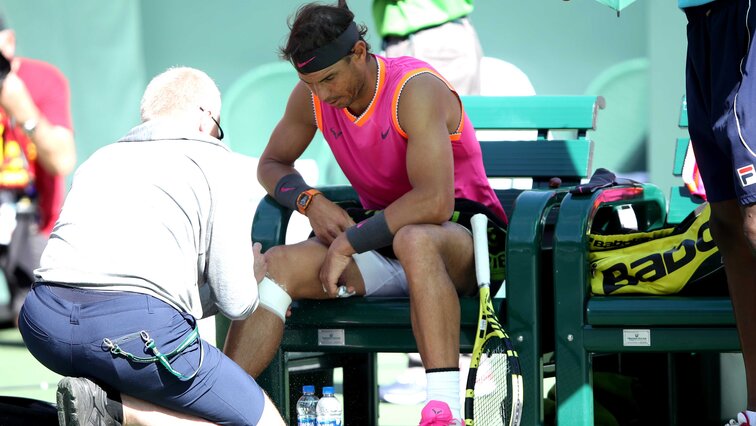 Rafael Nadal has little luck with the hard courts