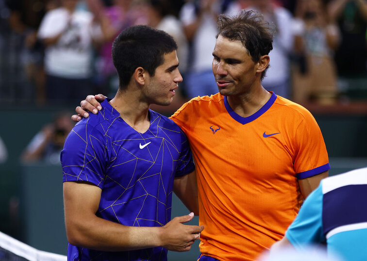Carlos Alcaraz und Rafael Nadal treten am Sonntag gegeneinander an