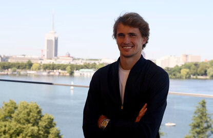 Alexander Zverev kam für eine Pressekonferenz nach Hamburg