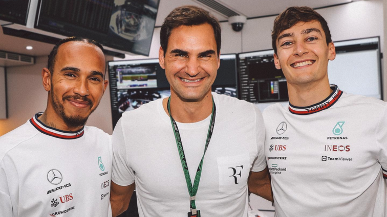 Roger Federer schneite beim Grand-Prix in Barcelona in der Mercedes-Box herein
