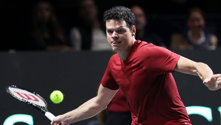 Milos Raonic bei seinem Überraschungsauftritt in Málaga Milos Raonic bei seinem Überraschungsauftritt in Málaga