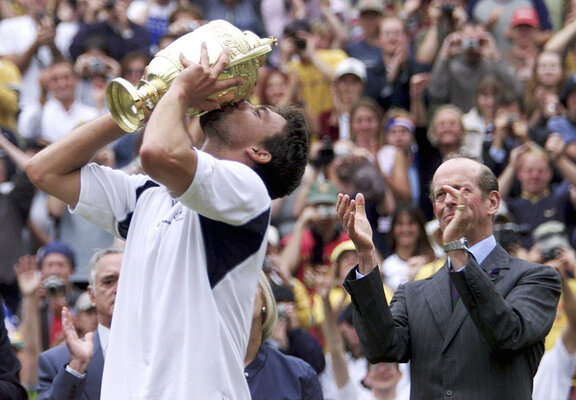 Platz 15, 1 Punkt: Goran Ivanisevic, der in Wimbledon 2001 viele Dämonen besiegt hat