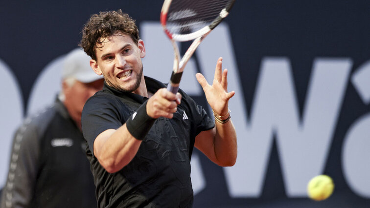 Dominic Thiem on Tuesday in Kitzbühel