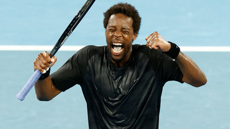 Gael Monfils hat auch Coach Güner Bresnik jubeln lassen Gael Monfils hat auch Coach Güner Bresnik jubeln lassen
