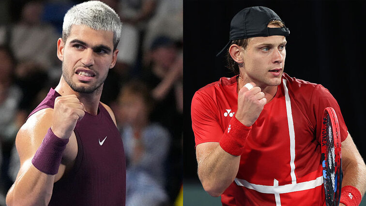 Carlos Alcaraz und Zizou Bergs treffen zum ersten Mal aufeinander Carlos Alcaraz und Zizou Bergs treffen zum ersten Mal aufeinander