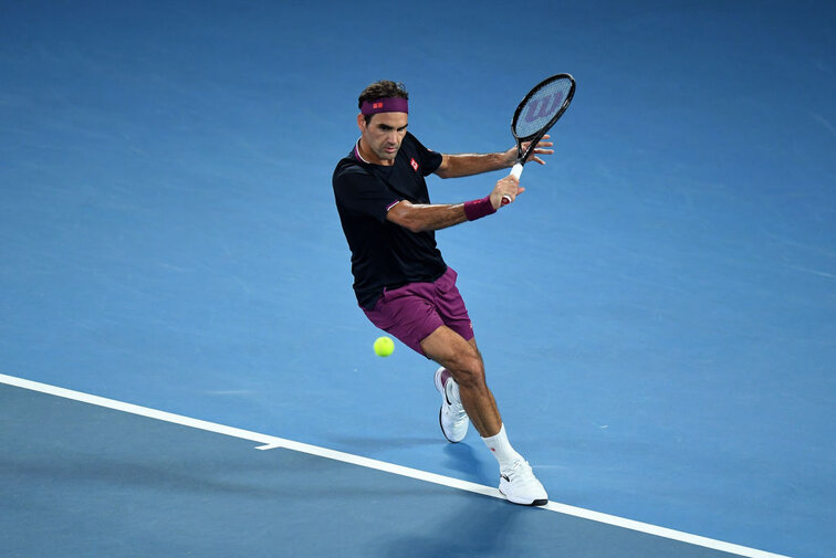 Roger Federer at the Australian Open in Melbourne
