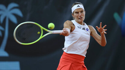 Mit einer überzeugenden Leistung startete die Liechtensteinerin Kathinka von Deichmann beim ITF-W75-Turnier in Ismaning Jürgen Hasenkopf