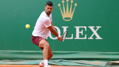 Novak Djokovic beim Training in Monte-Carlo