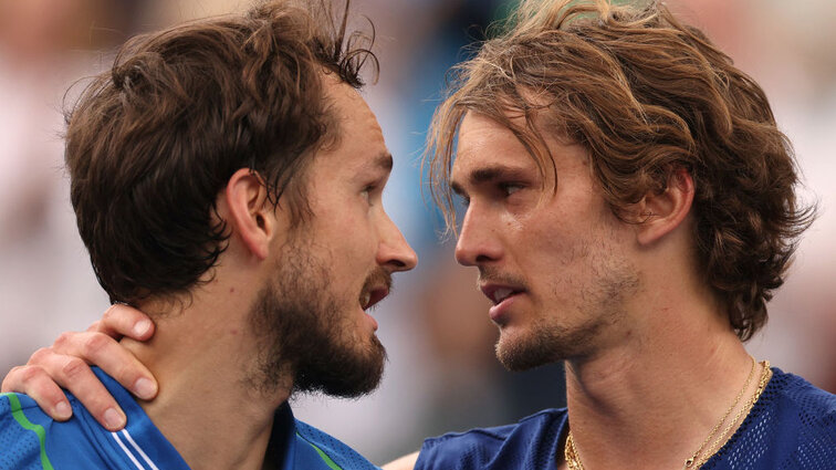 Daniil Medvedev und Alexander Zverev treffen zum 15. Mal aufeinander